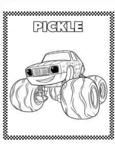 Pickle from Blaze and the Monster Machines coloring page