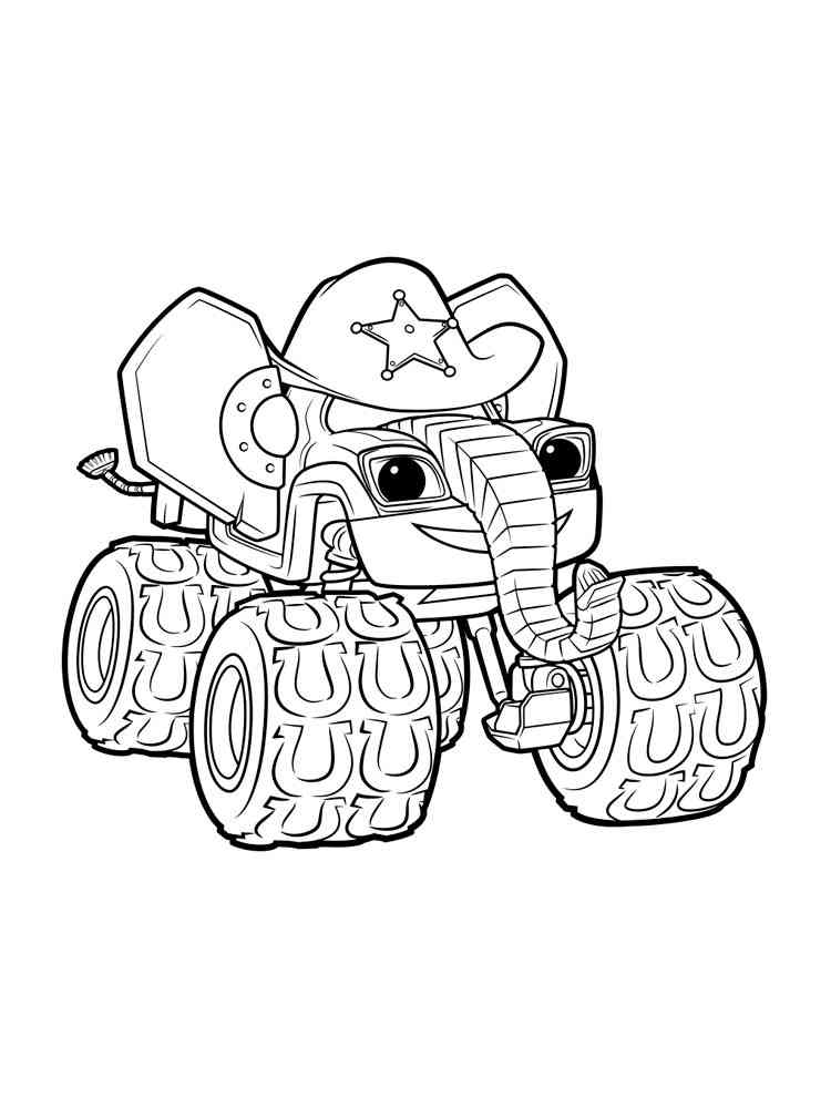 Elephant Starla coloring page