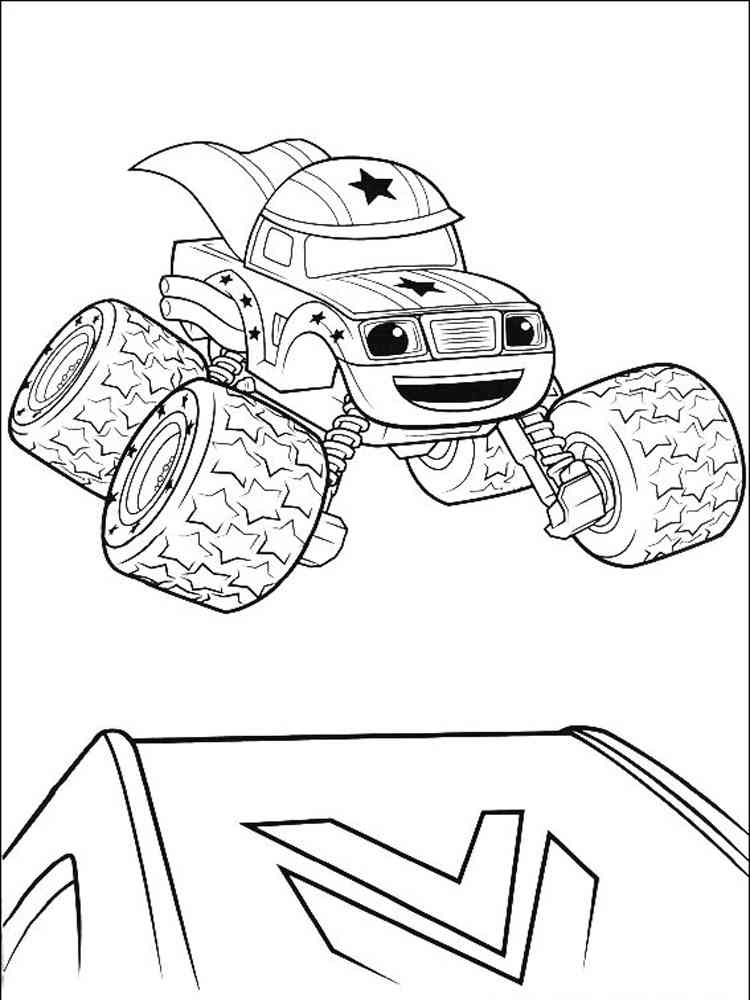 Darington Monster Machine coloring page
