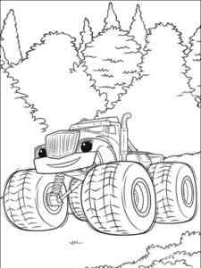 Crusher Monster Truck coloring page