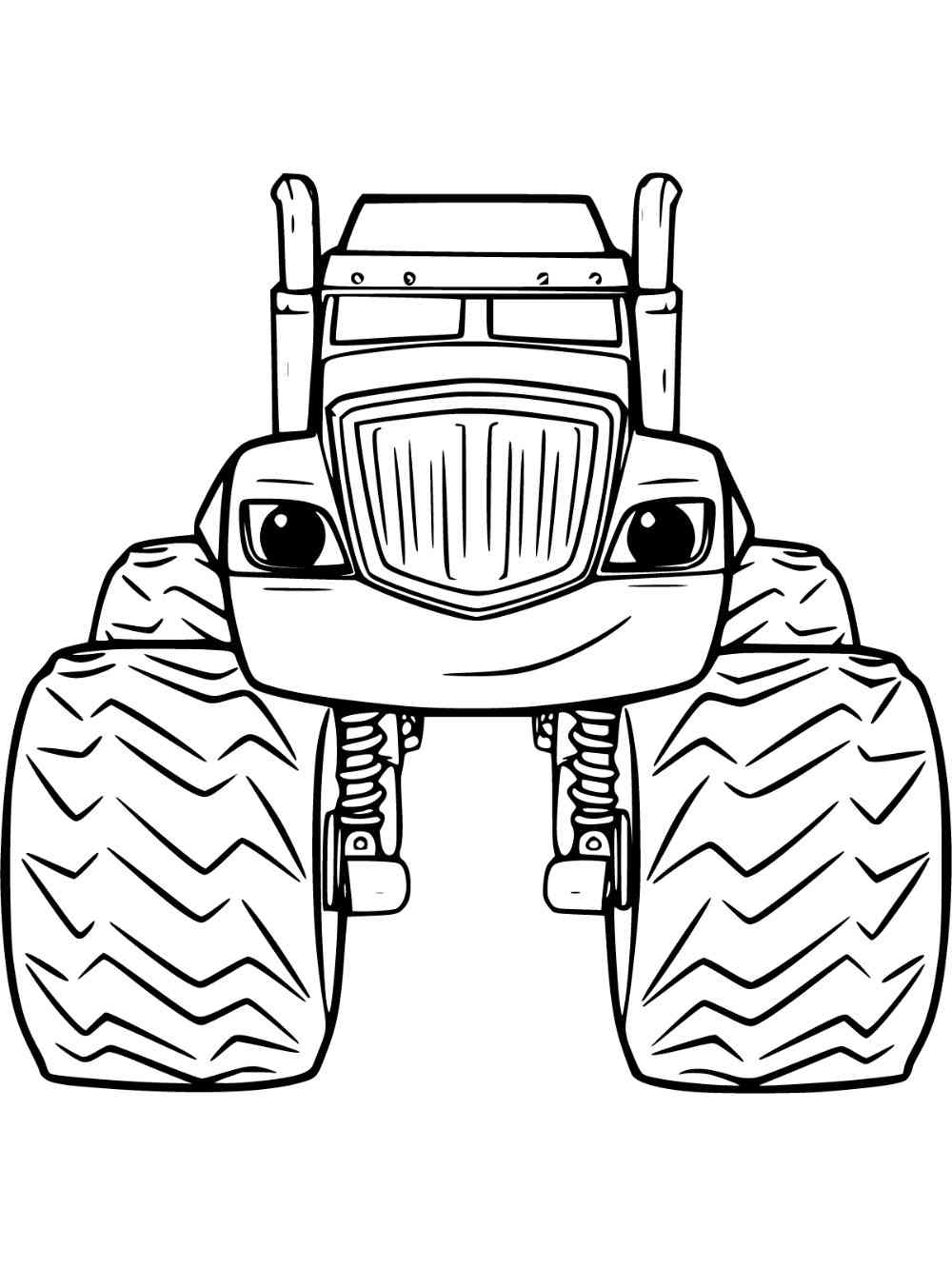 Big Crusher from Blaze and the Monster Machines coloring page