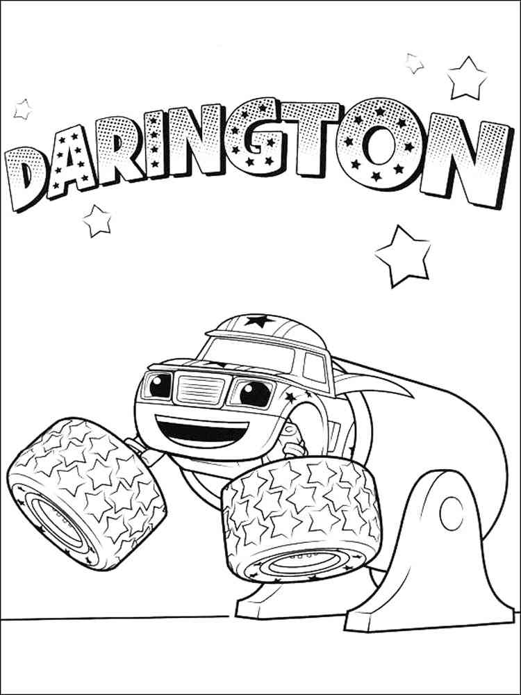 Darington Stuntman coloring page