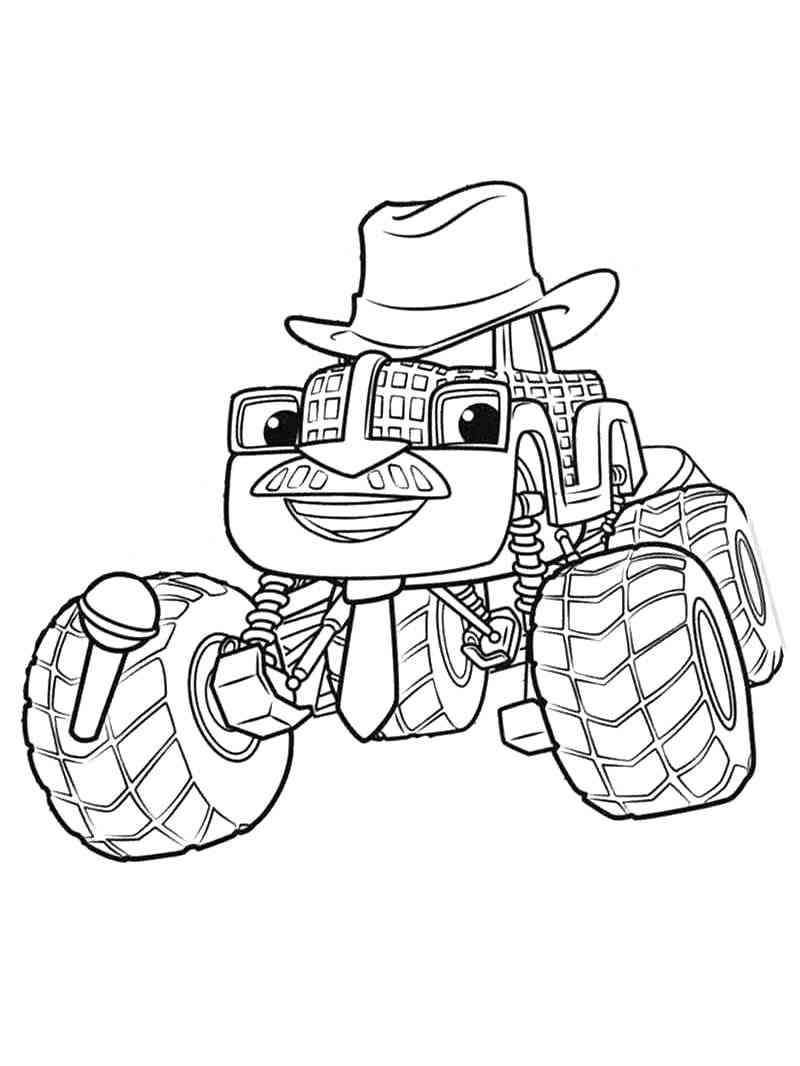 Bump Bumperman from Blaze and the Monster Machines coloring page