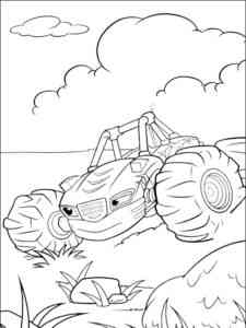 Monster Truck Stripes coloring page