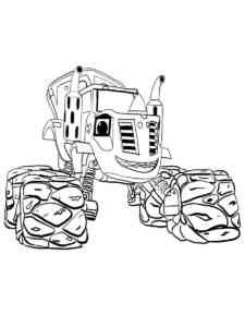 Monster Truck Zeg coloring page