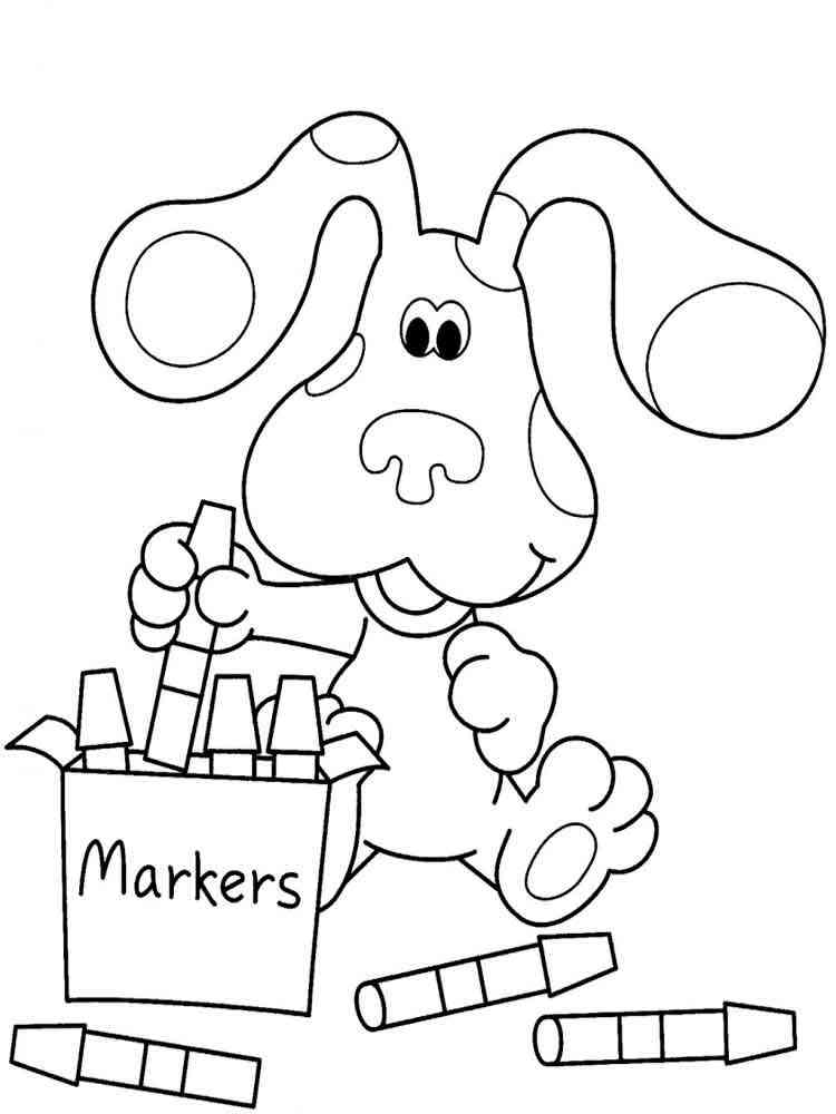 Blue’s Clues 9 coloring page