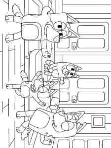Bluey 1 coloring page