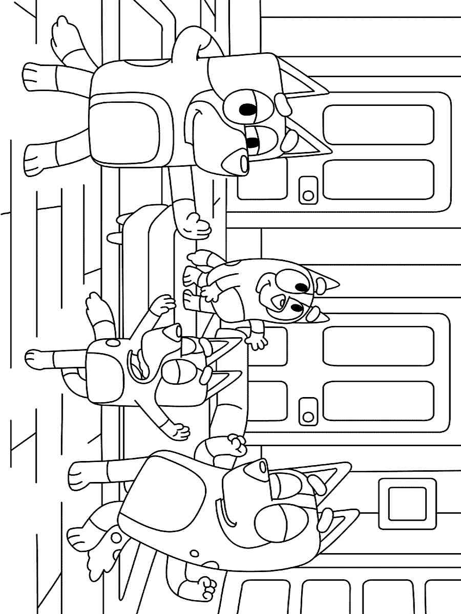 Bluey 1 coloring page