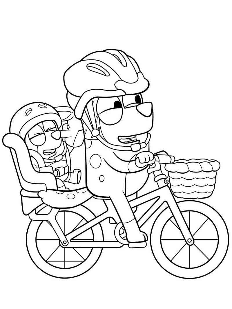 Bluey 17 coloring page