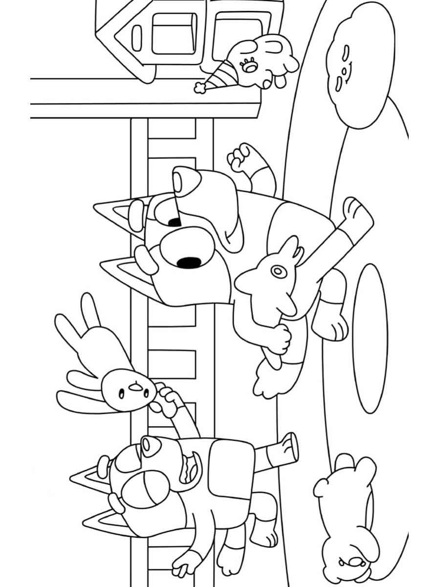 Bluey 22 coloring page