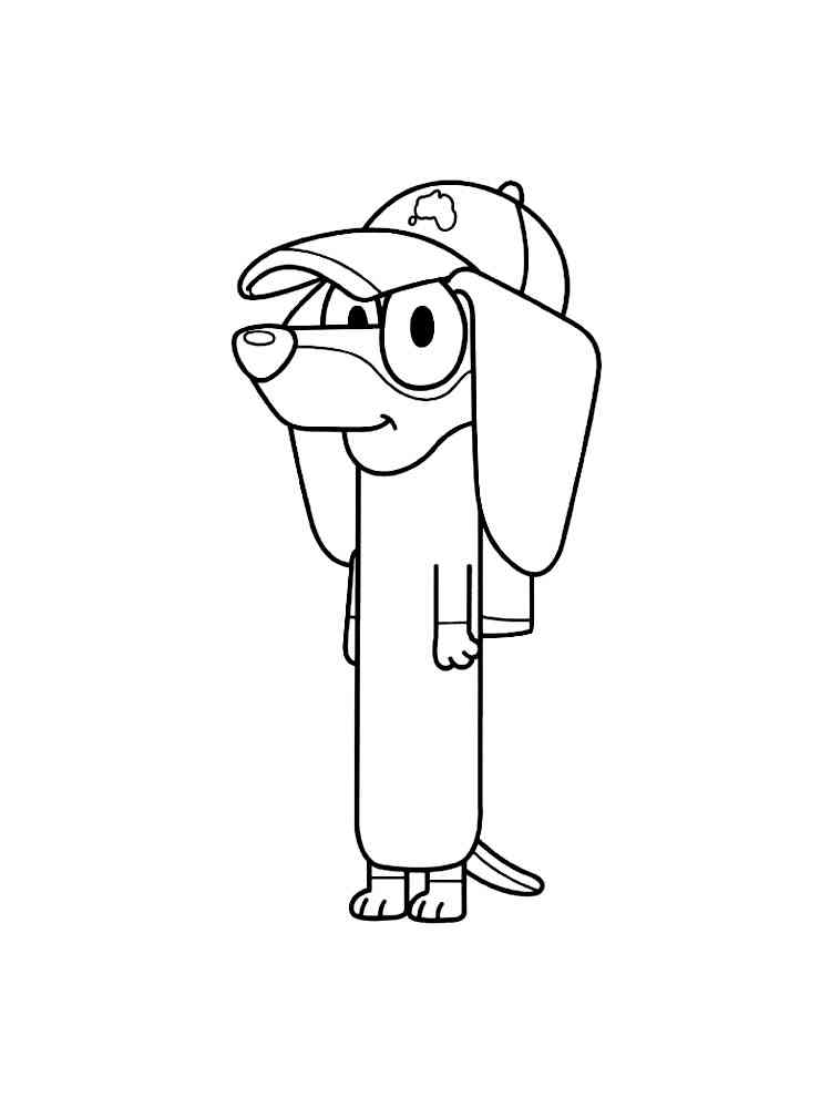 Bluey 4 coloring page