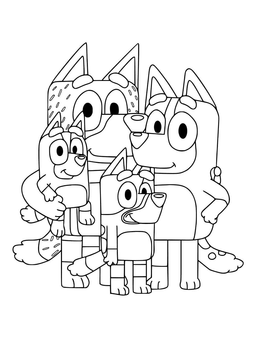 Bluey 5 coloring page