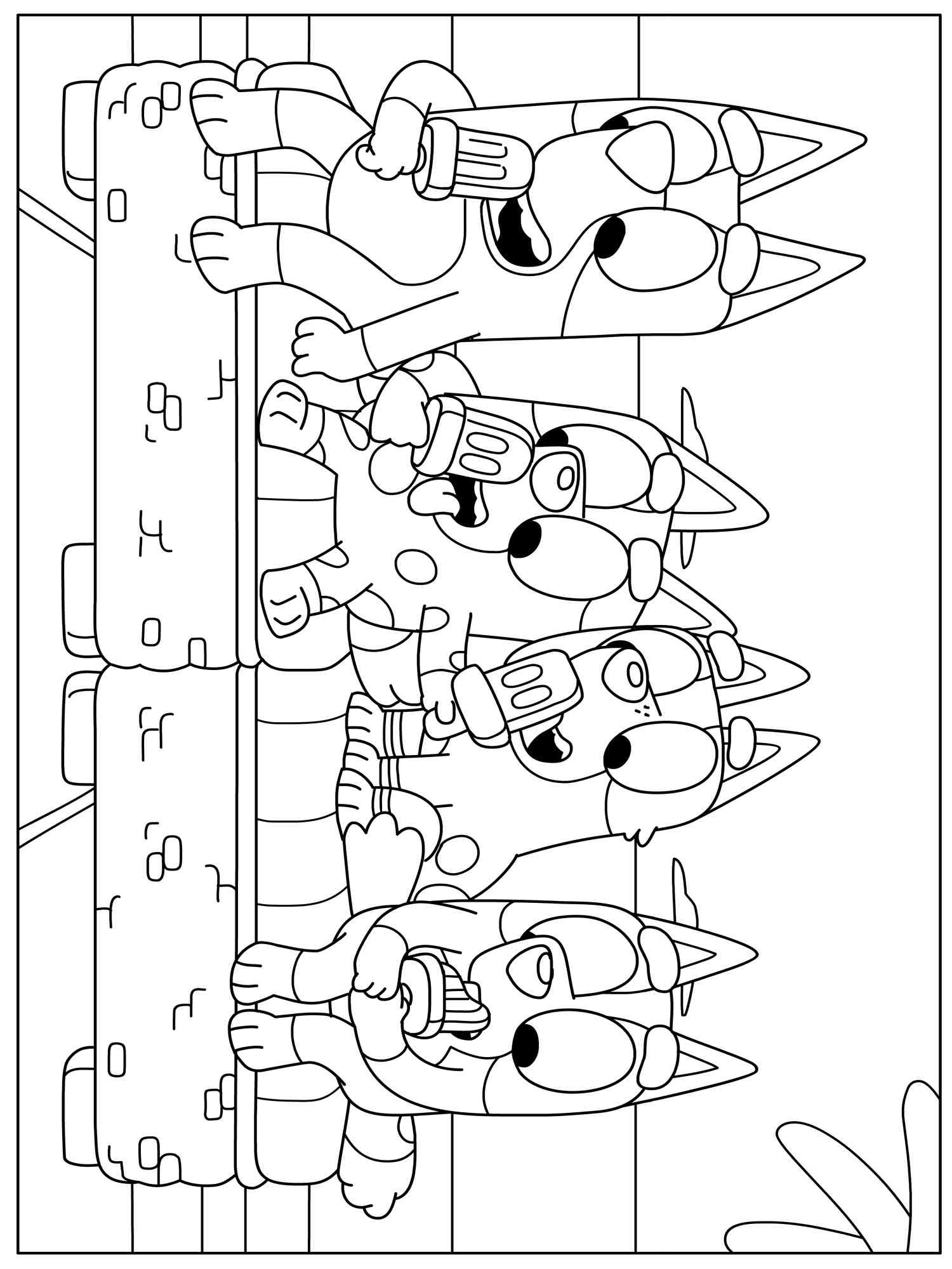 Bluey 8 coloring page