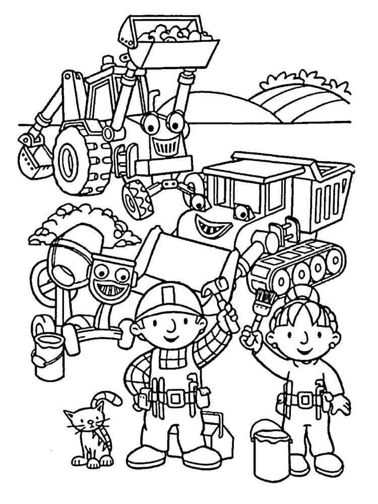 Bob The Builder 4 coloring page