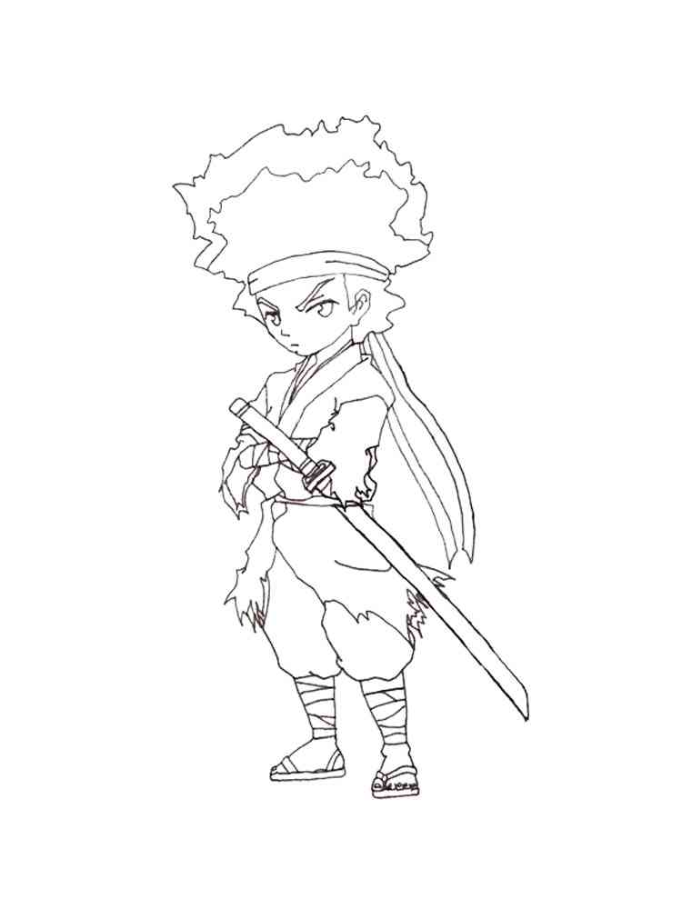 Boondocks 6 coloring page