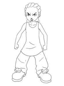 Boondocks 7 coloring page