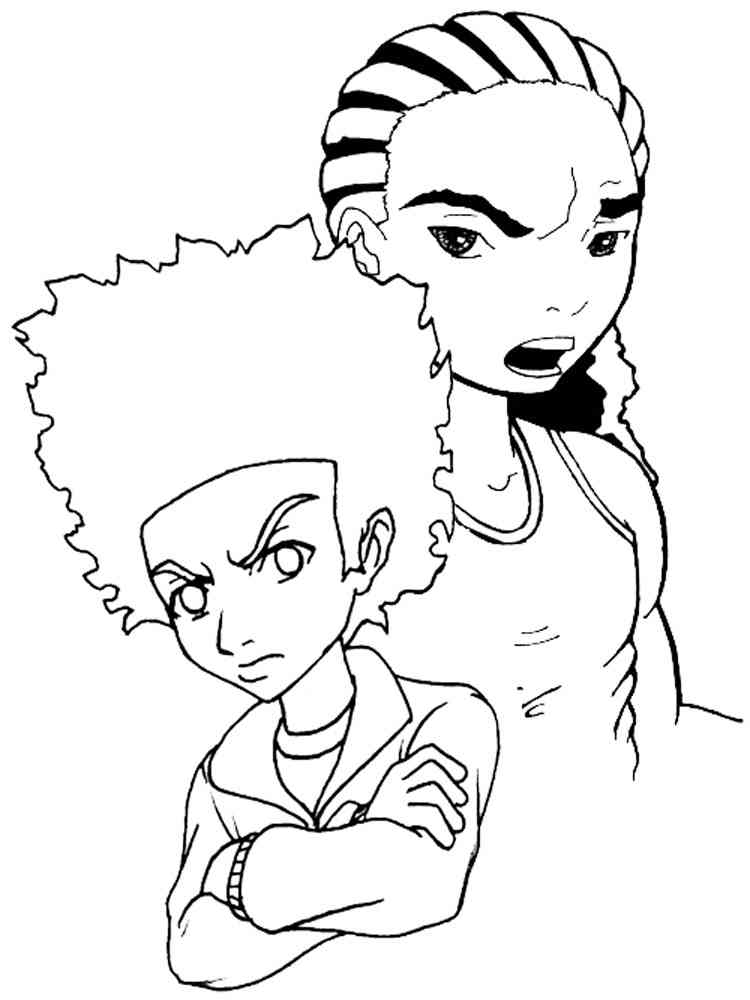 Boondocks 8 coloring page
