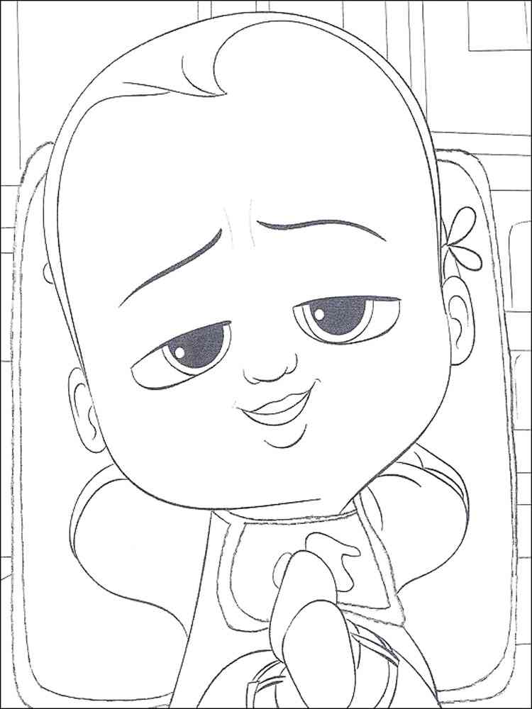 Boss Baby 1 coloring page