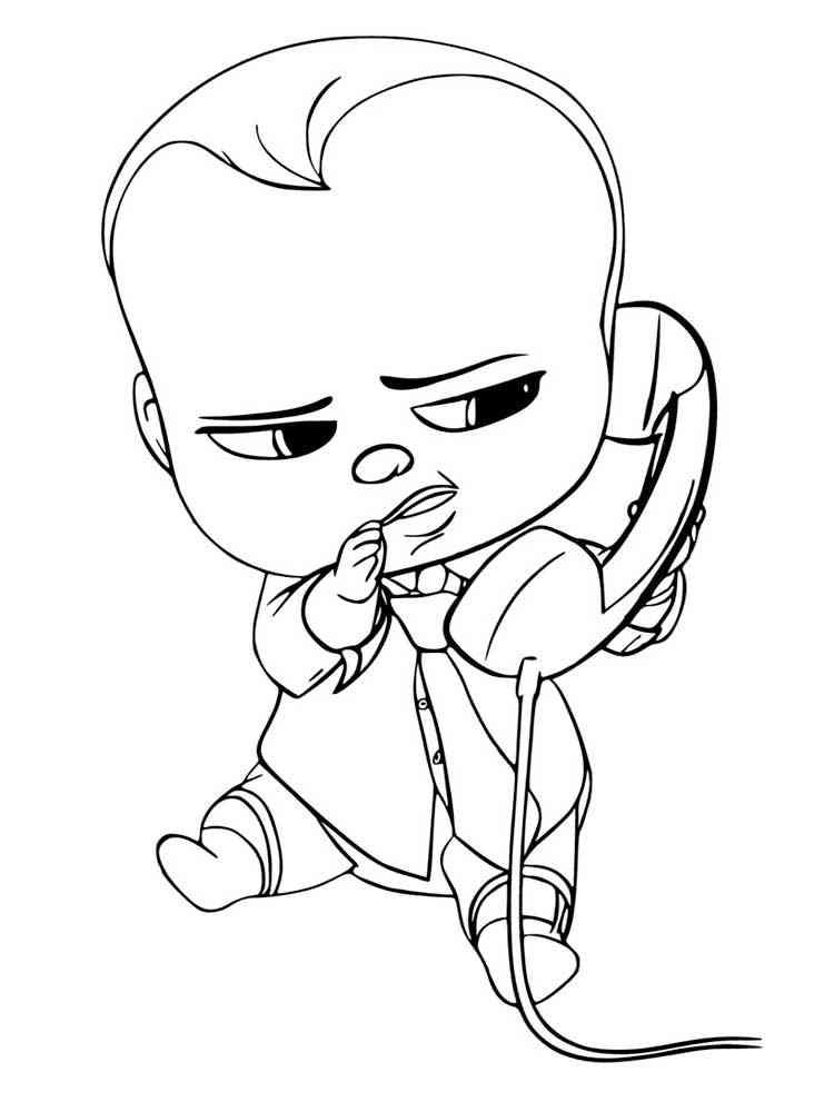 Boss Baby 14 coloring page