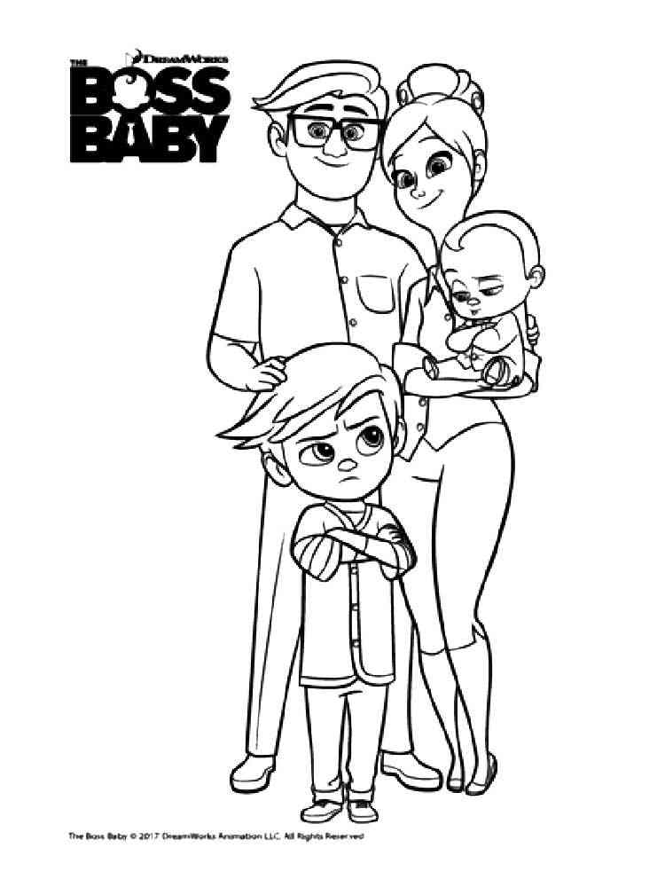 Boss Baby 17 coloring page