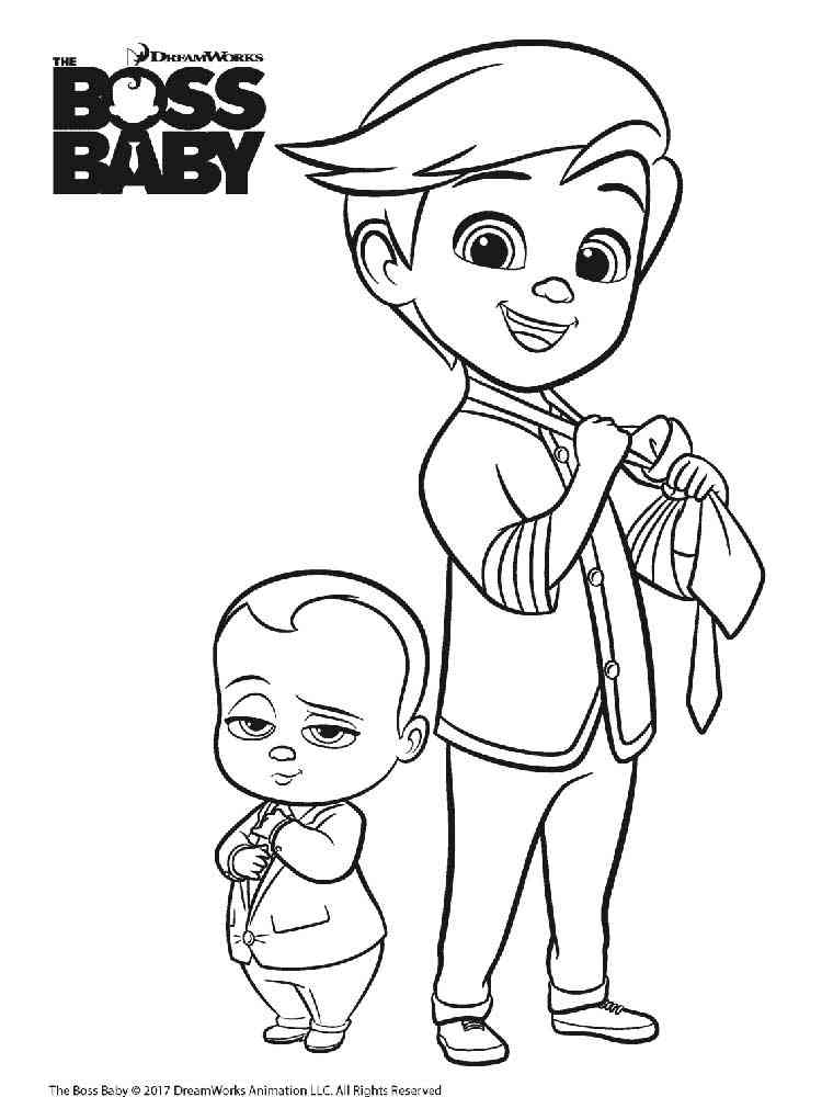 Boss Baby 18 coloring page
