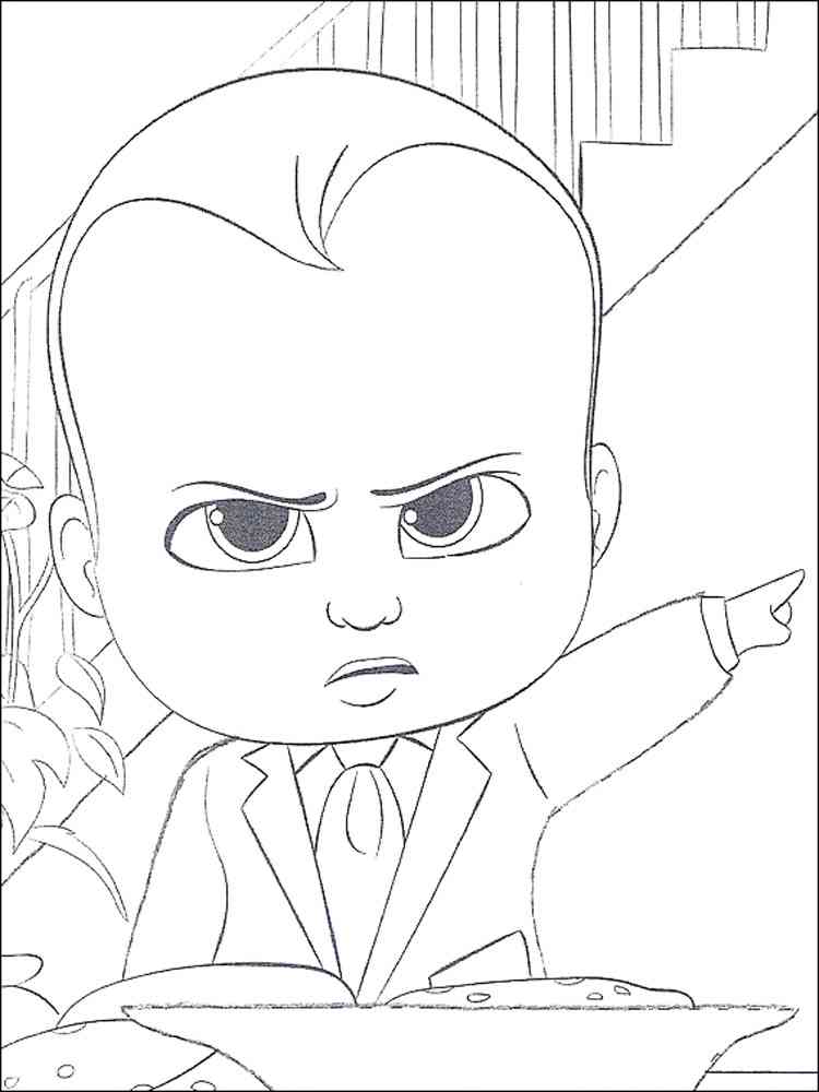 Boss Baby 2 coloring page