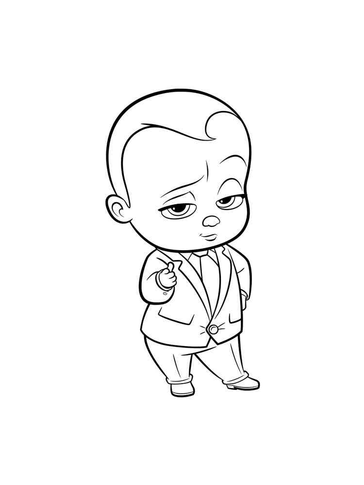 Boss Baby 25 coloring page