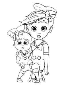 Boss Baby 4 coloring page