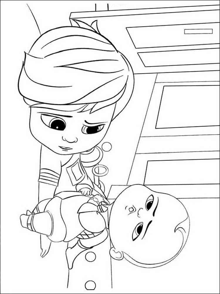 Boss Baby 7 coloring page
