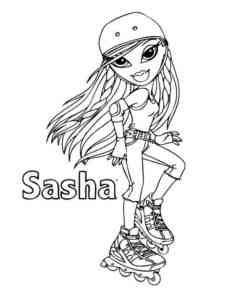 Sasha from Bratz coloring page