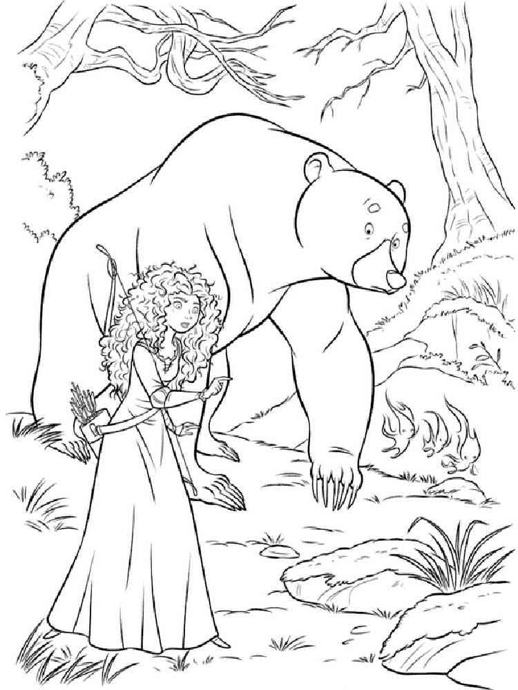 Brave 20 coloring page