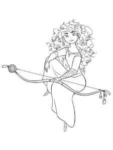 Merida from Brave coloring page