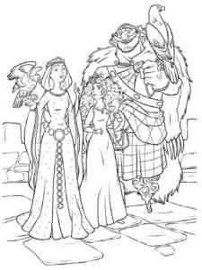 Brave 5 coloring page
