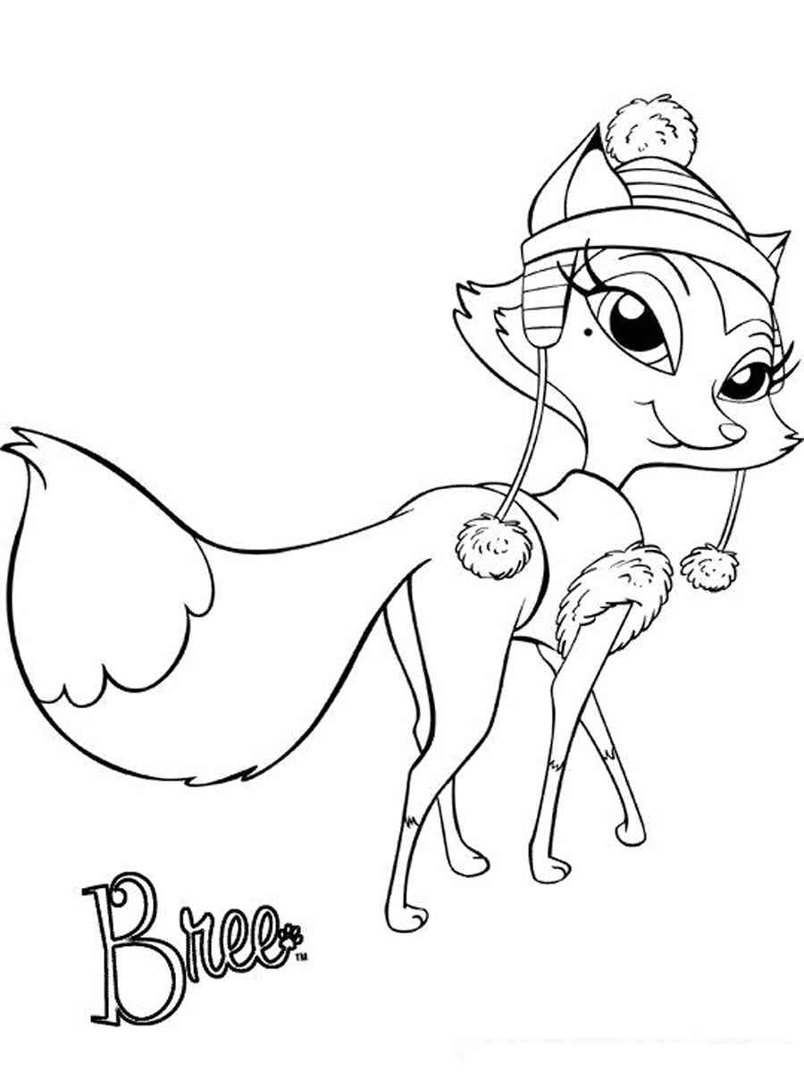 Bree from Bratz Petz coloring page