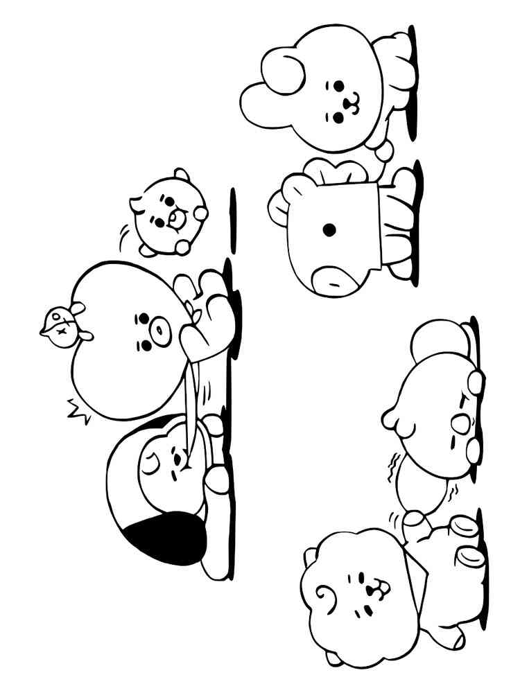 BT21 15 coloring page
