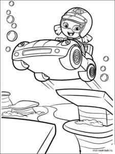 Bubble Guppies 8 coloring page