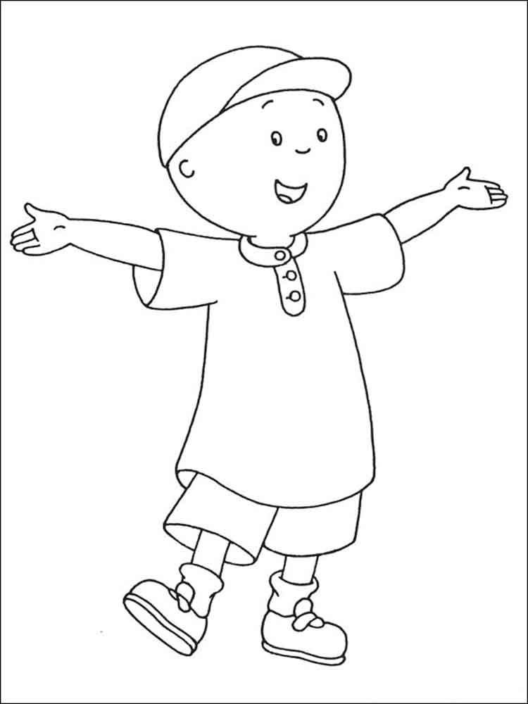 Caillou 10 coloring page