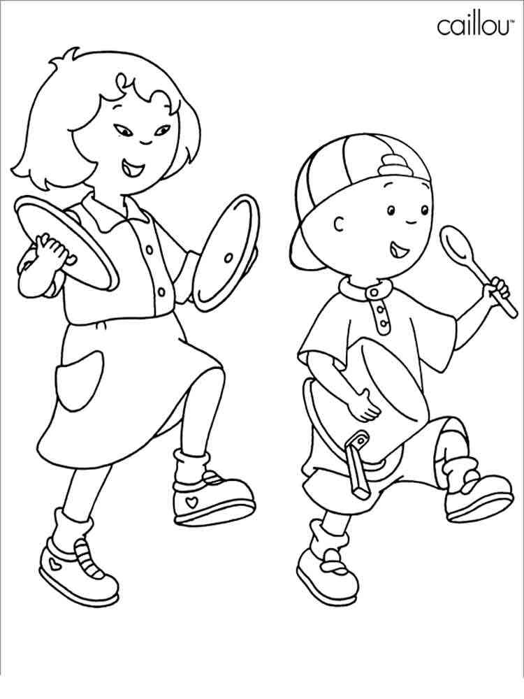Caillou 11 coloring page