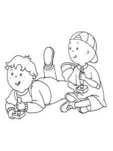 Caillou 12 coloring page