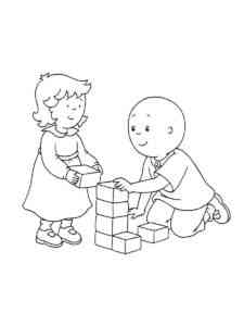Caillou 13 coloring page