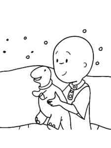 Caillou 16 coloring page