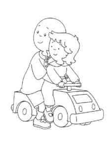 Caillou 19 coloring page