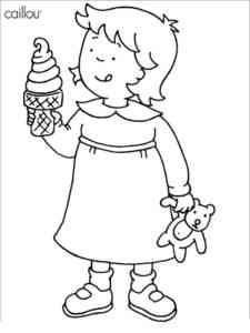 Caillou 20 coloring page