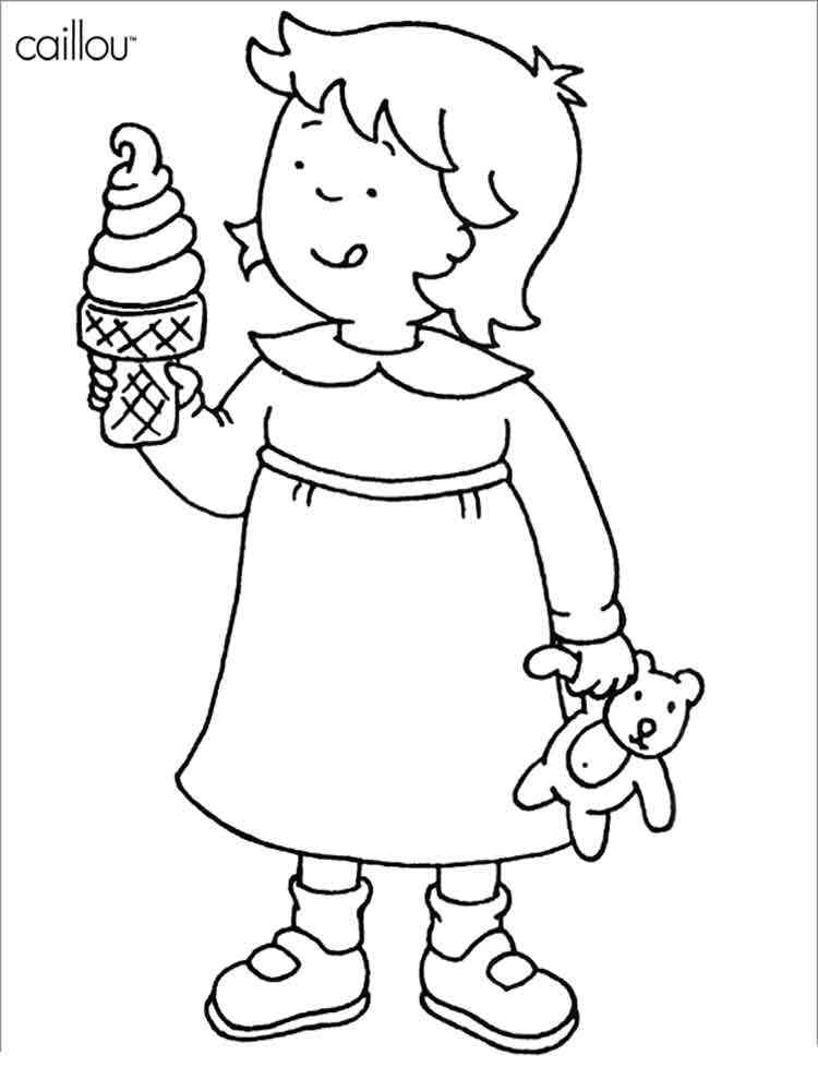 Caillou 20 coloring page