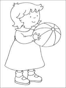 Caillou 21 coloring page