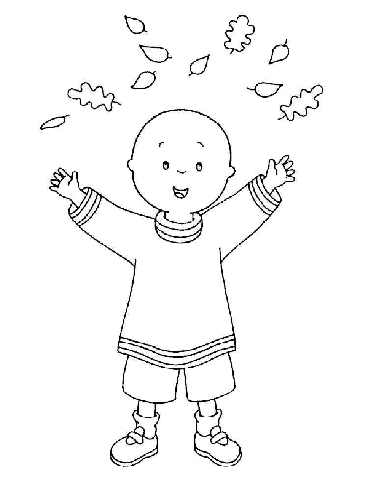 Caillou 22 coloring page