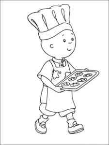 Caillou 6 coloring page