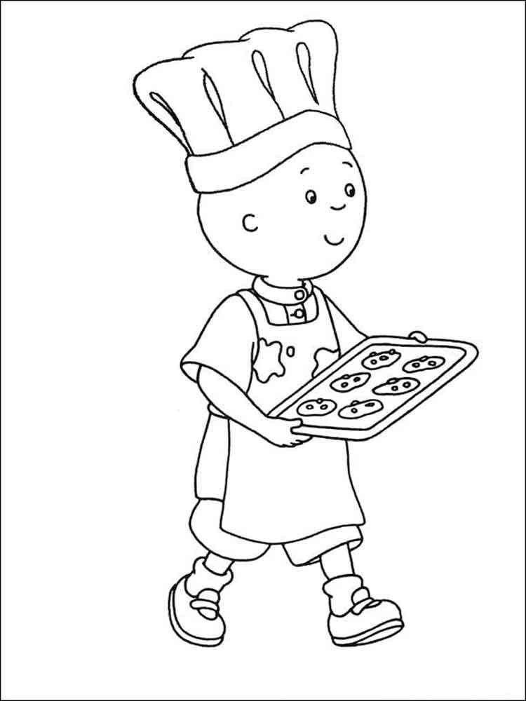Caillou 6 coloring page