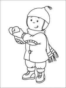 Caillou 8 coloring page