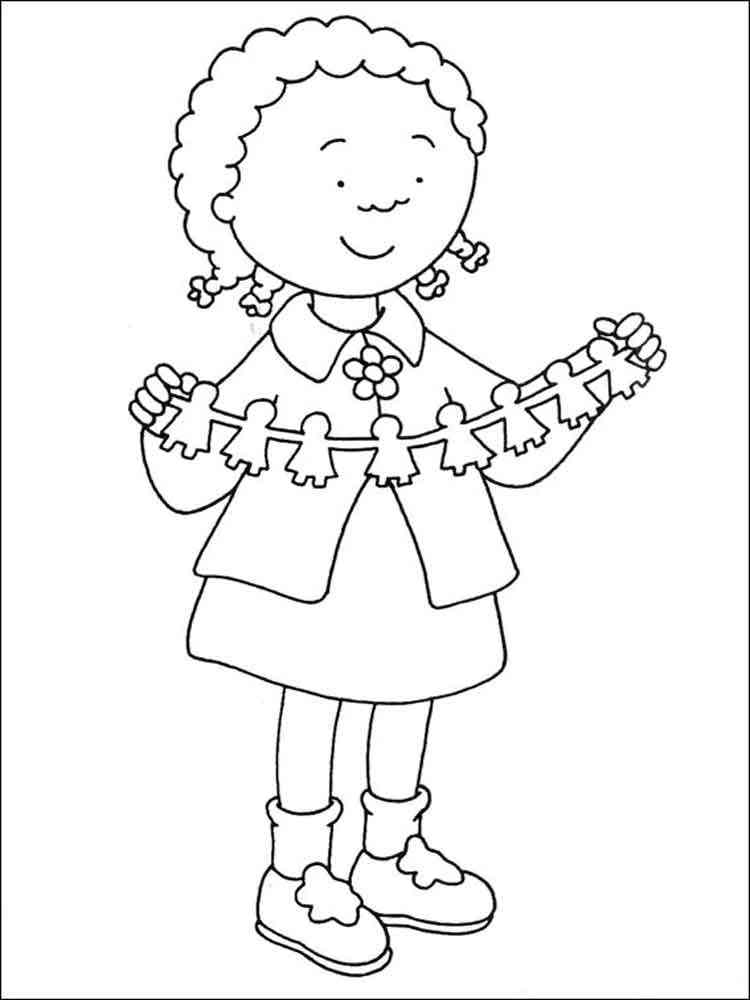 Caillou 9 coloring page